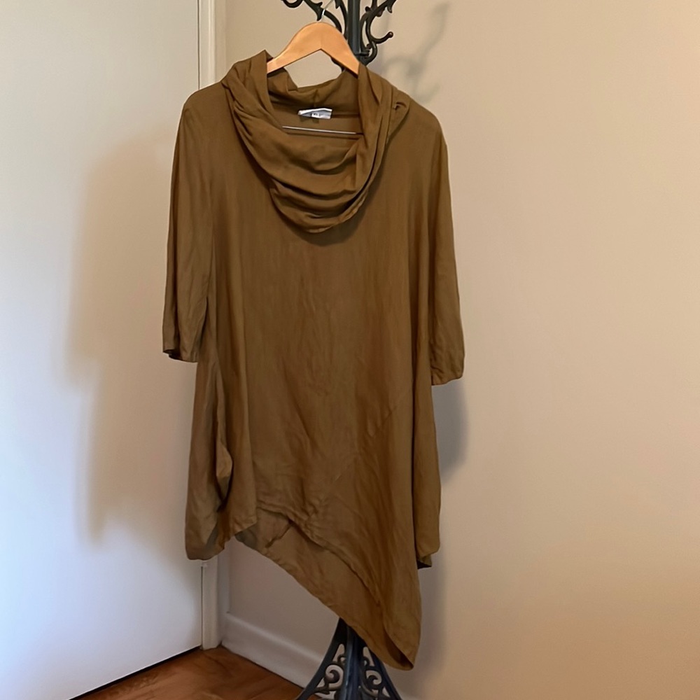 Bryn Walker 100% linen tunic, goldenrod , size XS, excellent condition!